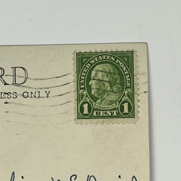 1930 RPPC Native American Indian Laguna Pueblo NM Franklin 1c Stamp Postcard Per - Picture 3 of 5